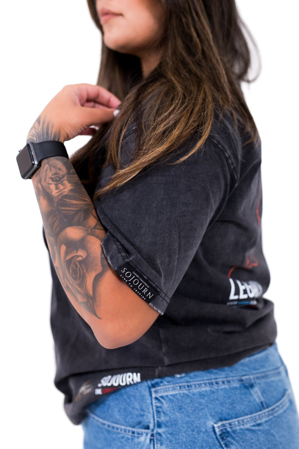 Sanjha Panjab - Storm Grey Oversized T-Shirt