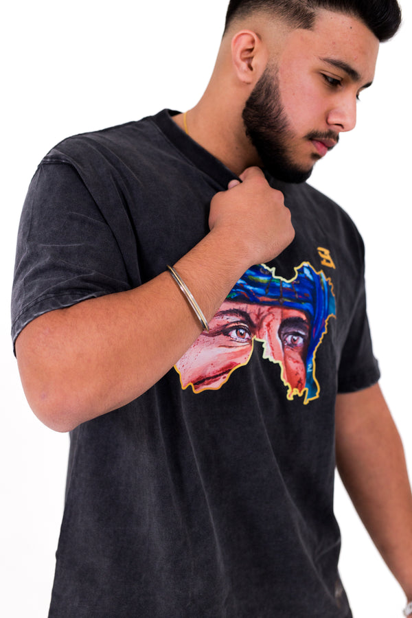 Sanjha Panjab - Storm Grey Oversized T-Shirt