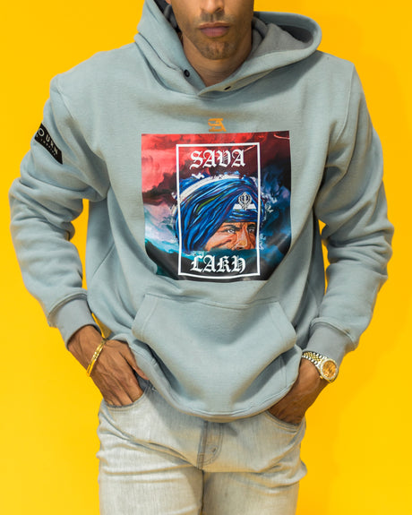 Sava Lakh Warrior Sikh heritage hoodie, unisex