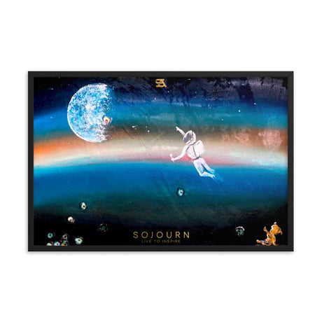A Dreamer hand-painted portrait canvas by Armaan Bhattal