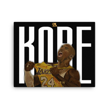 Kobe Bryant Mamba Mentality hand-painted canvas