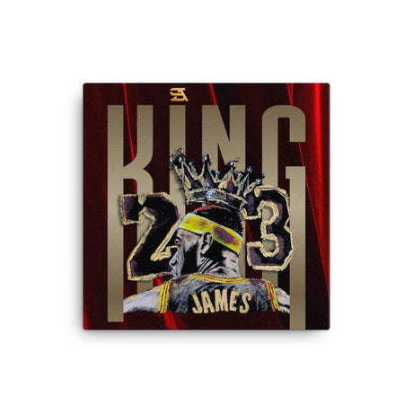 LeBron James King James hand-painted canvas