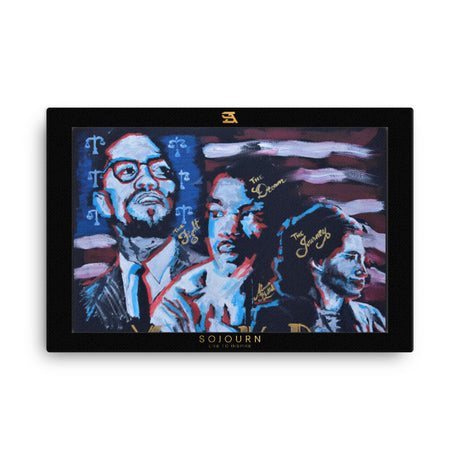 Black Voices hand-painted canvas by Armaan Bhattal